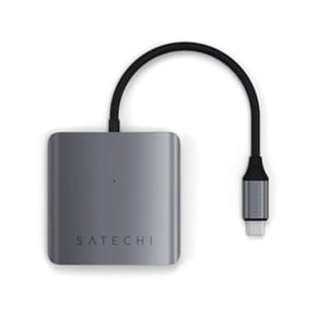 Satechi Hub USB-C 100W Power Delivery 4 Ports de Données Gris — image 3