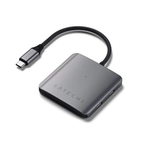 Satechi Hub USB-C 100W Power Delivery 4 Ports de Données Gris — image 5