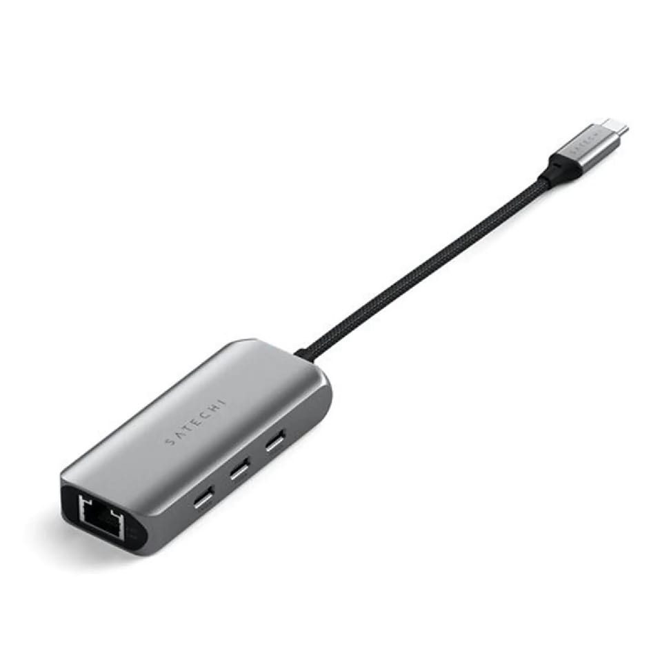 Satechi Hub USB-C 4-en-1 avec Ethernet 2.5 Gbps en Aluminium Gris — image 4