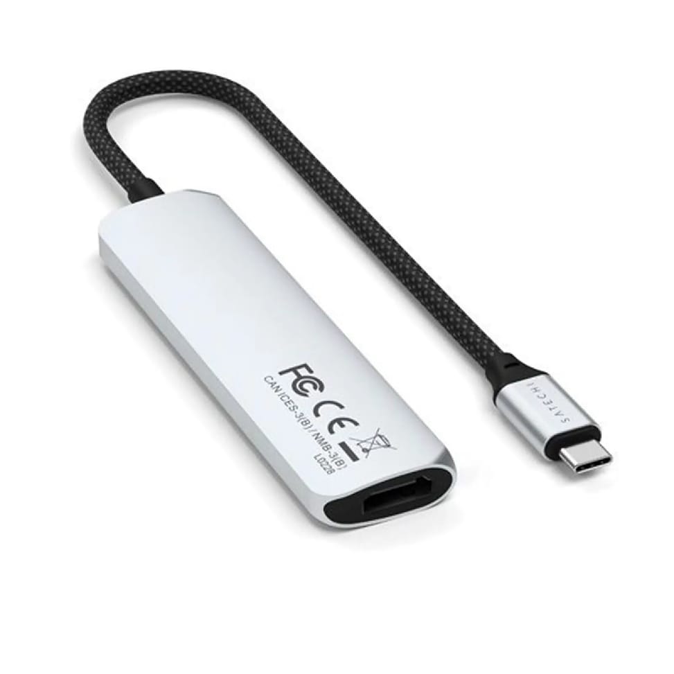 Satechi Hub USB-C Slim Multiport 4-in-1 4K Power Delivery 100W Argent — image 2