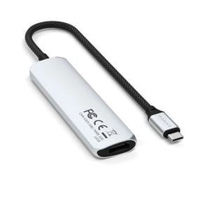 Satechi Hub USB-C Slim Multiport 4-in-1 4K Power Delivery 100W Argent — image 2