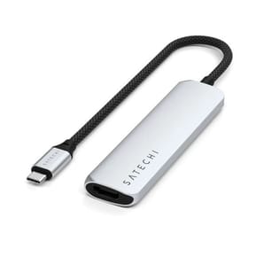 Satechi Hub USB-C Slim Multiport 4-in-1 4K Power Delivery 100W Argent — image 3