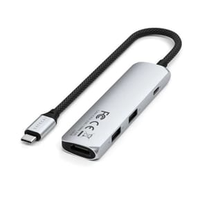 Satechi Hub USB-C Slim Multiport 4-in-1 4K Power Delivery 100W Argent — image 4