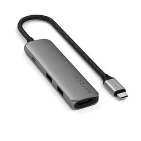 Satechi Hub USB-C Slim Multiport 4-in-1 4K Power Delivery 100W Gris — image 2