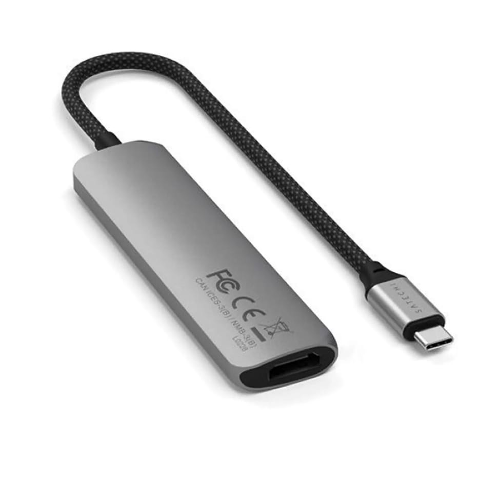 Satechi Hub USB-C Slim Multiport 4-in-1 4K Power Delivery 100W Gris — image 3