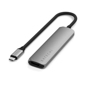 Satechi Hub USB-C Slim Multiport 4-in-1 4K Power Delivery 100W Gris — image 4