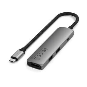 Satechi Hub USB-C Slim Multiport 4-in-1 4K Power Delivery 100W Gris — image 5