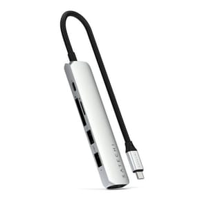 Satechi Hub USB-C Slim Multiport 6-in-1 4K Power Delivery 100W Argent — image 2