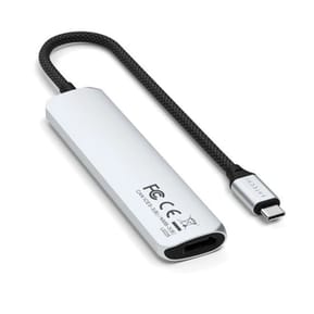 Satechi Hub USB-C Slim Multiport 6-in-1 4K Power Delivery 100W Argent — image 3