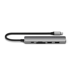 Satechi Hub USB-C Slim Multiport 6-in-1 4K Power Delivery 100W Gris — image 3