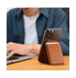 Satechi Support Wallet Compatible avec le MagSafe Marron