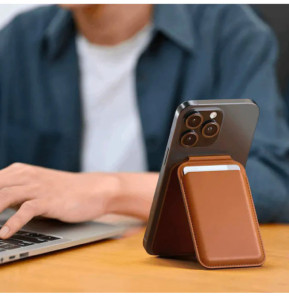 Satechi Support Wallet Compatible avec le MagSafe Marron