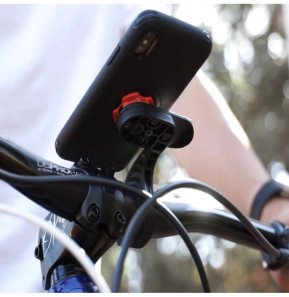 Spigen SGP Support Vélo Fixation Gearlock Rotatif Adaptateur Adhésif Out Front Noir