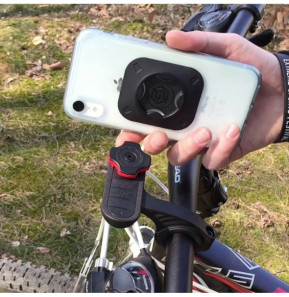 Spigen SGP Support Vélo Fixation Gearlock Rotatif Adaptateur Adhésif Out Front Noir