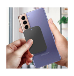 Swissten 2x Plaques Métalliques Smartphone Adaptateur Support Magnétique Noir