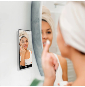 Swissten 2x Plaques Métalliques Smartphone Adaptateur Support Magnétique Noir