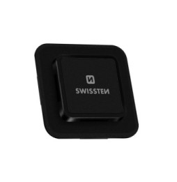 Swissten Adaptateur Smartphone pour Support Easy Lock Fixation Adhésive 3M Noir