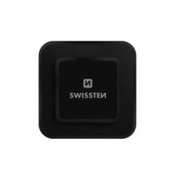 Swissten Adaptateur Smartphone pour Support Easy Lock Fixation Adhésive 3M Noir