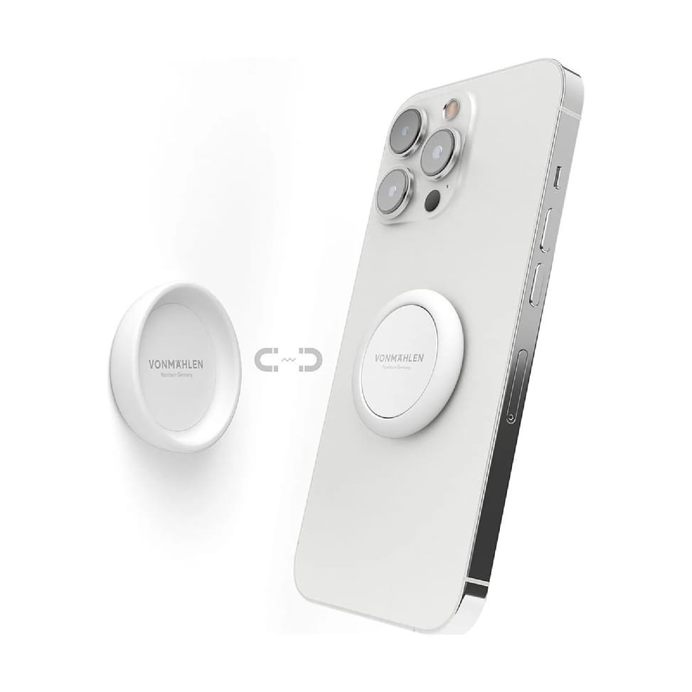 VONMAHLEN Support Bague pour Téléphone Modèle Backflip Allroundo Fixation Magnétique Blanc — image 3