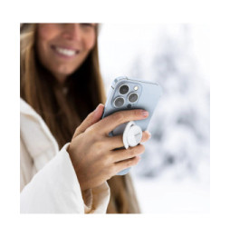 VONMAHLEN Support Bague pour Téléphone Modèle Backflip Allroundo Fixation Magnétique Blanc