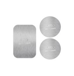 XO 3x Adaptateurs Support Voiture Magnétique Plaques Métalliques Argent