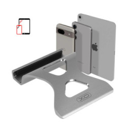 XO Support Bureau en Aluminium Minimaliste Pour Smartphone Gris