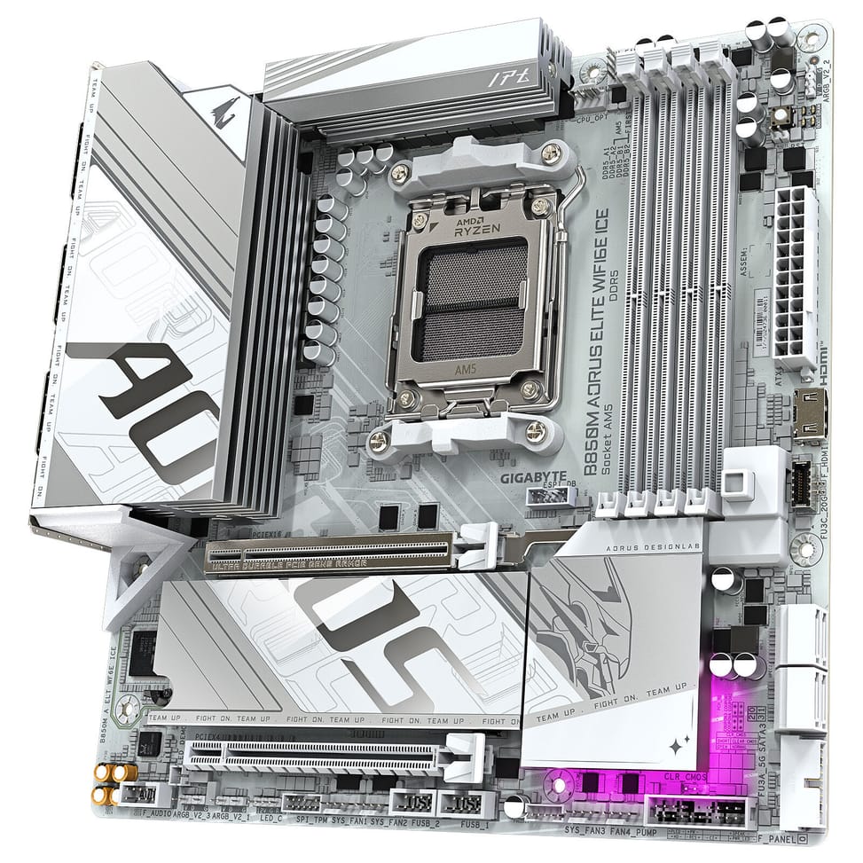 Gigabyte B850M AORUS ELITE WIFI6E ICE — image 2