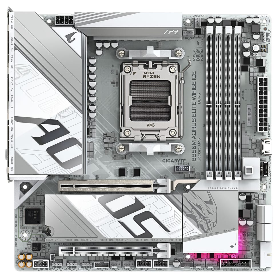 Gigabyte B850M AORUS ELITE WIFI6E ICE — image 3