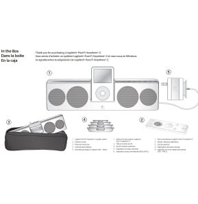 Haut-parleur Stéréo Logitech Pure-Fi Anywhere 2 pour iPod/iPhone (984-000061)