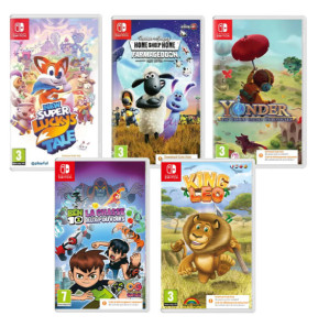 Pack 5 jeux de plateforme Nintendo Switch (Code...