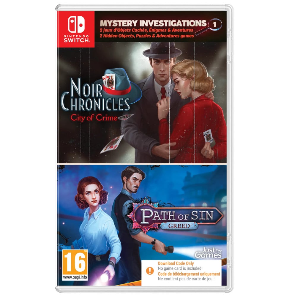 Mystery Investigations Nintendo SWITCH (Code de téléchargement)