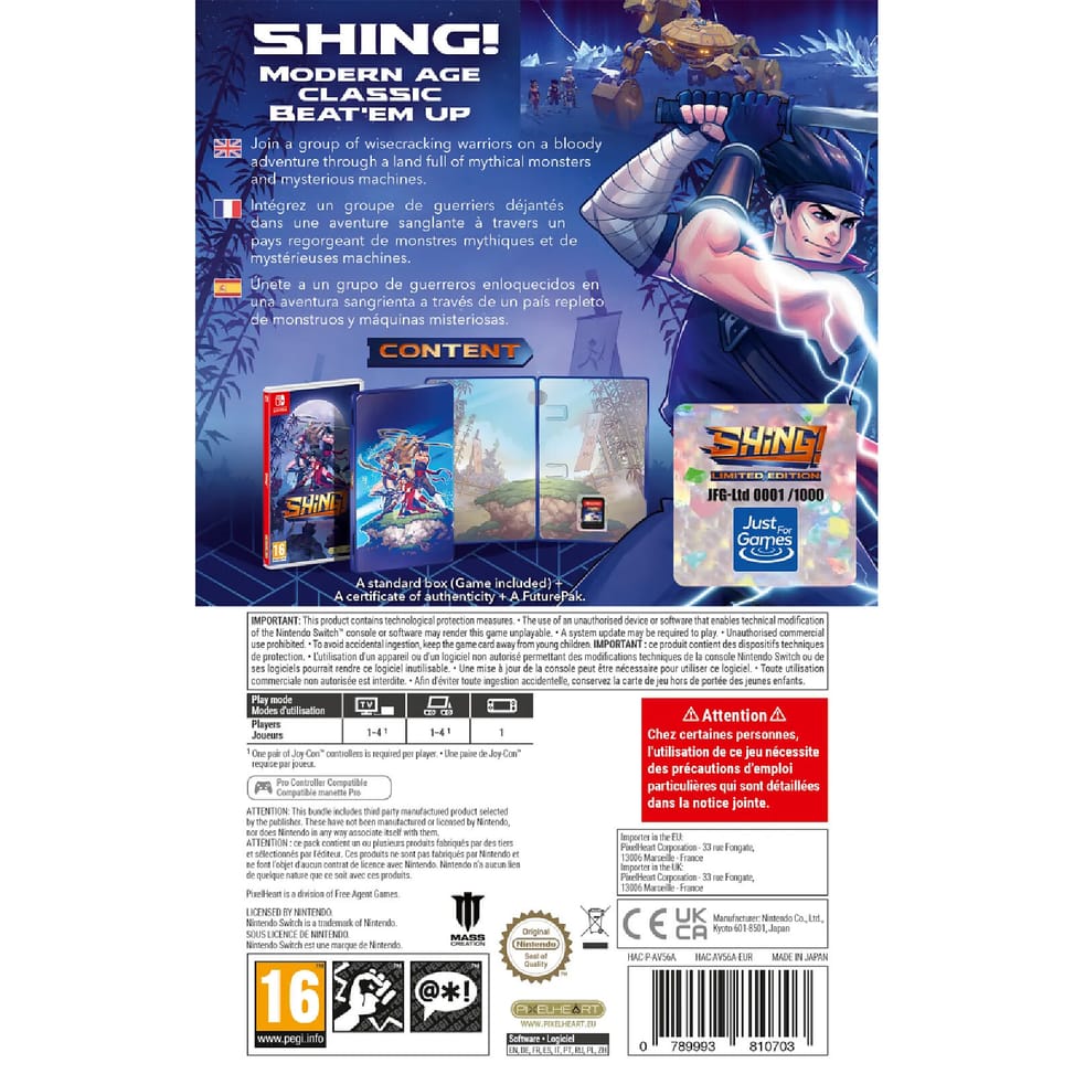 SHING! Just Limited FuturePak sur Nintendo Switch — image 3