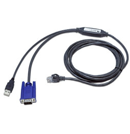 Câble d’accès intégré DELL DUSBIAC-10 CAT 5 (RJ-45 - USB/VGA - 3,05 m)