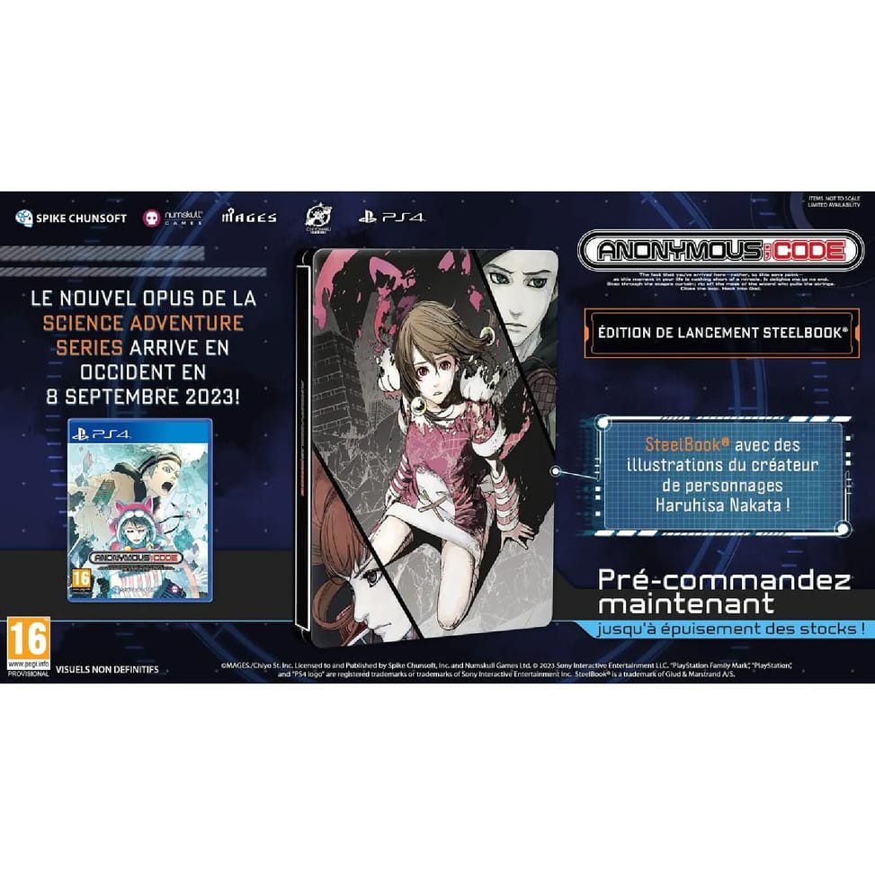 Anonymous Code SteelBook Launch Edition PS4 — image 1