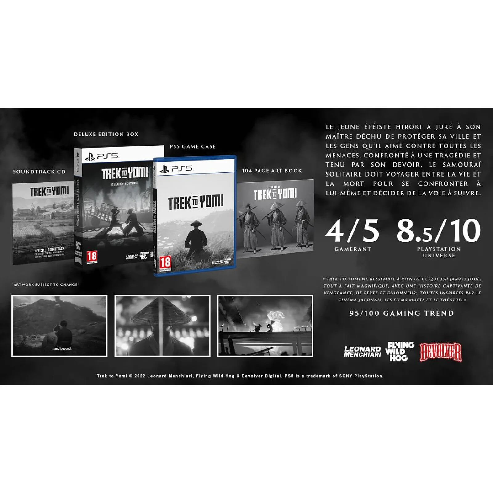 Jeu Trek To Yomi - Deluxe Edition Pour PS5 - Version Européenne Neuve Sous Blister (multi-langues EN/FR/DE/ES/IT/PT)