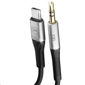 3mk Câble USB C vers Jack 3.5mm Aluminium Robuste Son Haute Fidélité 1m Noir — image 2