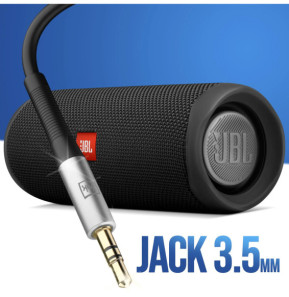 3mk Câble USB C vers Jack 3.5mm Aluminium Robuste Son Haute Fidélité 1m Noir