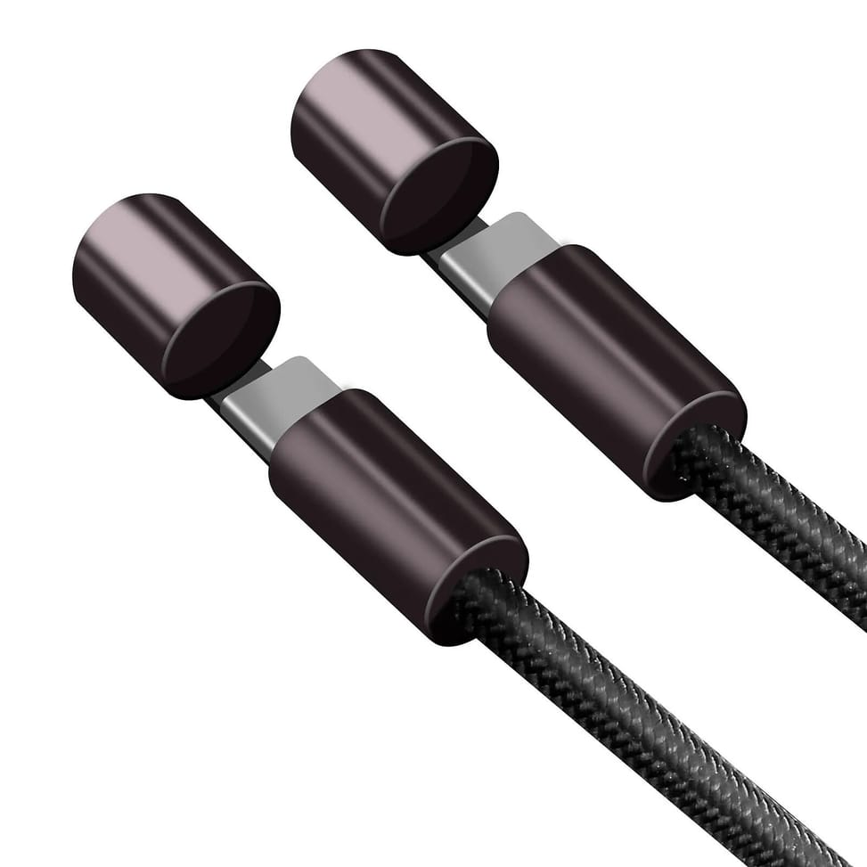 4smarts Câble Cordon USB Type C 60W Power Delivery Design Tressé Noir — image 2