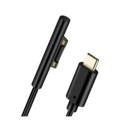 4smarts Câble USB type C Microsoft Surface Recharge Rapide 1m Noir