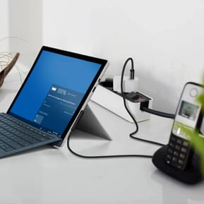 4smarts Câble USB type C Microsoft Surface Recharge Rapide 1m Noir — image 3