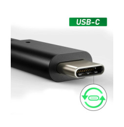 4smarts Câble USB type C Microsoft Surface Recharge Rapide 1m Noir