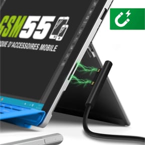 4smarts Câble USB type C Microsoft Surface Recharge Rapide 1m Noir — image 5