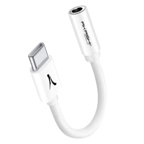 Akashi Adaptateur Audio USB-C vers Jack 3.5 mm Blanc
