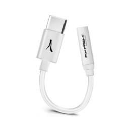 Akashi Adaptateur Audio USB-C vers Jack 3.5 mm Blanc