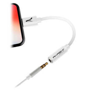 Akashi Adaptateur Audio USB-C vers Jack 3.5 mm Blanc