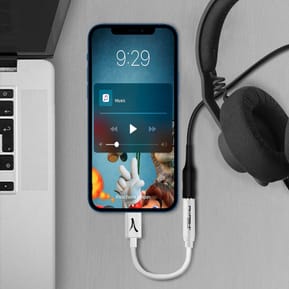 Akashi Adaptateur Audio USB-C vers Jack 3.5 mm Blanc — image 4