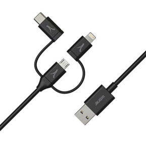 Akashi Câble Eco 3-en-1 USB-A vers USB-C /...