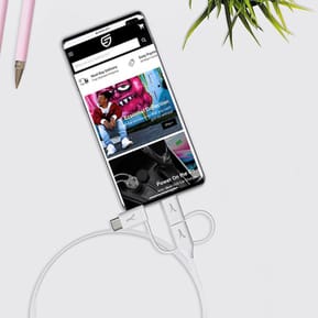 Akashi Câble Eco 3-en-1 USB-C vers USB-C / Lightning / micro USB (1 m) — image 4