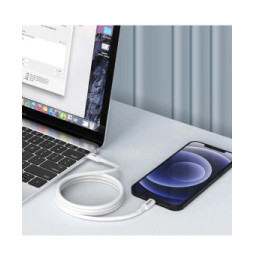 Akashi Câble Eco USB-C vers Lightning Blanc (1 m)
