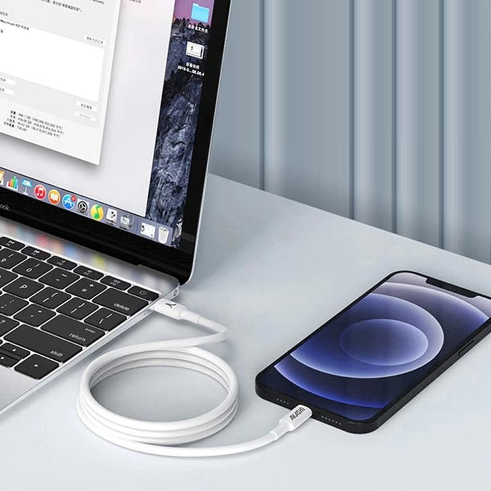 Akashi Câble Eco USB-C vers Lightning Blanc (1 m) — image 3